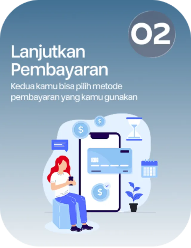 Langkah 2, Lanjutkan Pembayaran. Kedua kamu bisa pilih metode pembayaran yang kamu gunakan